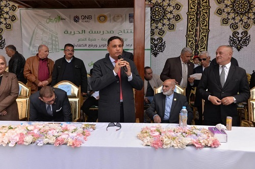 محافظ الدقهلية يفتتح مدرسة الحرية